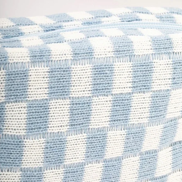 Blue Checkered Cosmetic Case | NWT - Picture 3 of 8